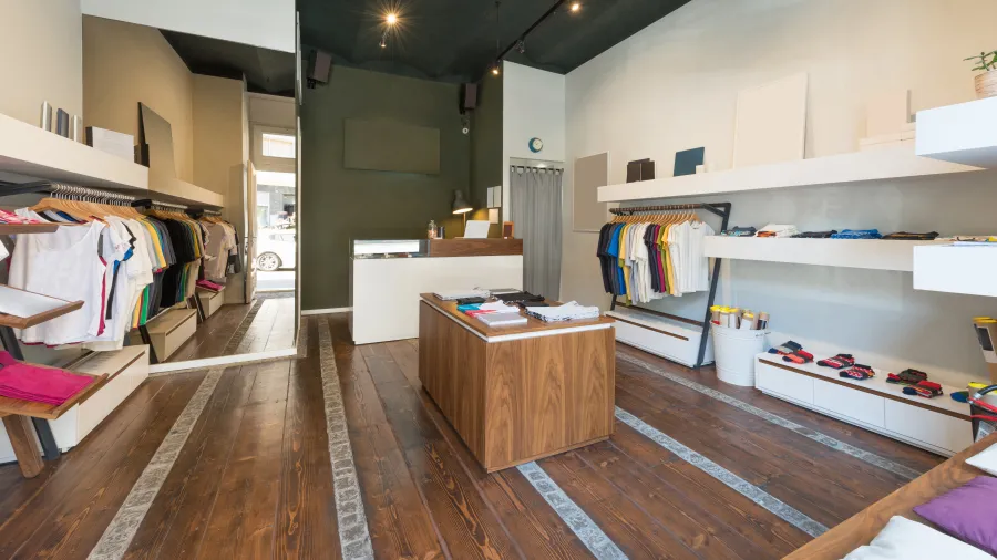 Interior commercial wood staining and wall painting